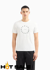 T-Shirt Men White Armani Exchange Camiseta